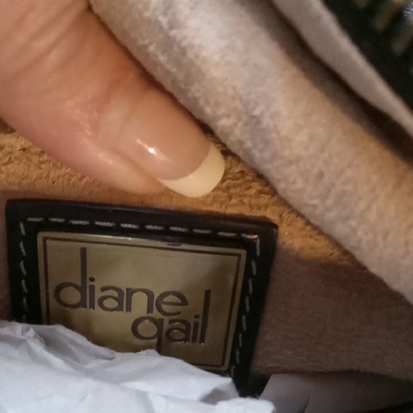 Elegant NUBUCK FUR / Leather Brown and Black Women's Shoulder Bag Like New - Picture 8 of 15